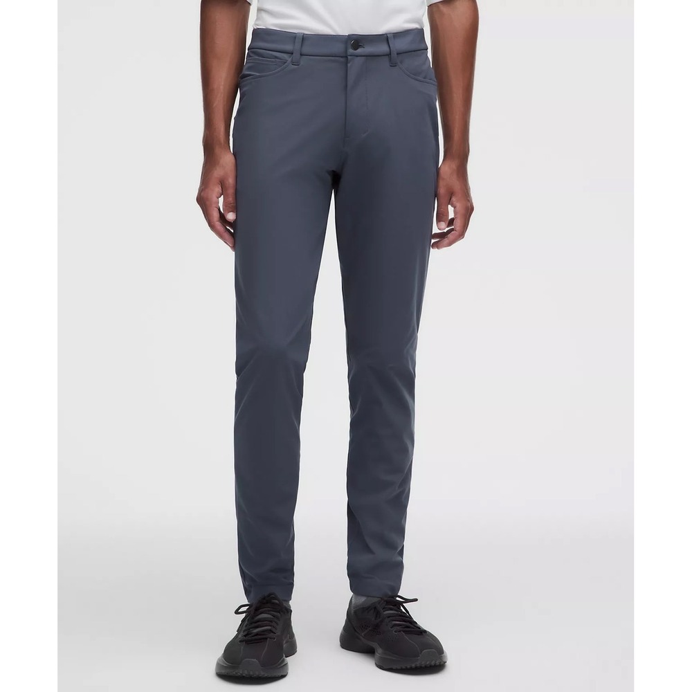 Lululemon ABC Pant Slim Fit Warpstreme Navy Blue Mens Trousers 29 LM5ADFS